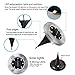 NAIYO Solar Ground Lights, Upgraded Outdoor Garden Waterproof Bright in-Ground Lights for Lawn Pathway Yard Driveway, with 8 LED Warm White Lights(8Pcs) (White Color-8Pcs)
