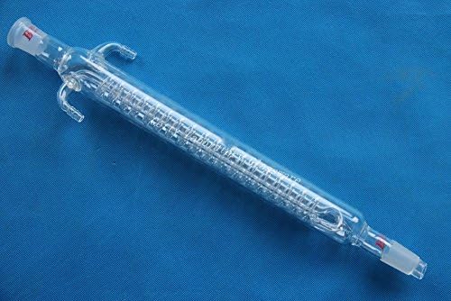 300mm Length Lab Coil Reflux Condenser 24/29 joint,10mm hose connection