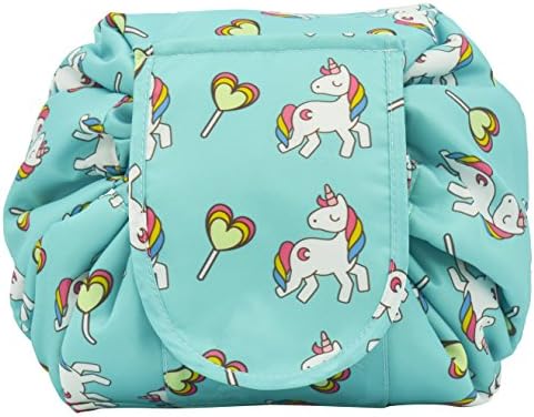 2018 Lazy Drawstring Cosmetic Bag Large Capacity magic Makeup Travel Pouch Round Toiletry Bag For Womens Girls