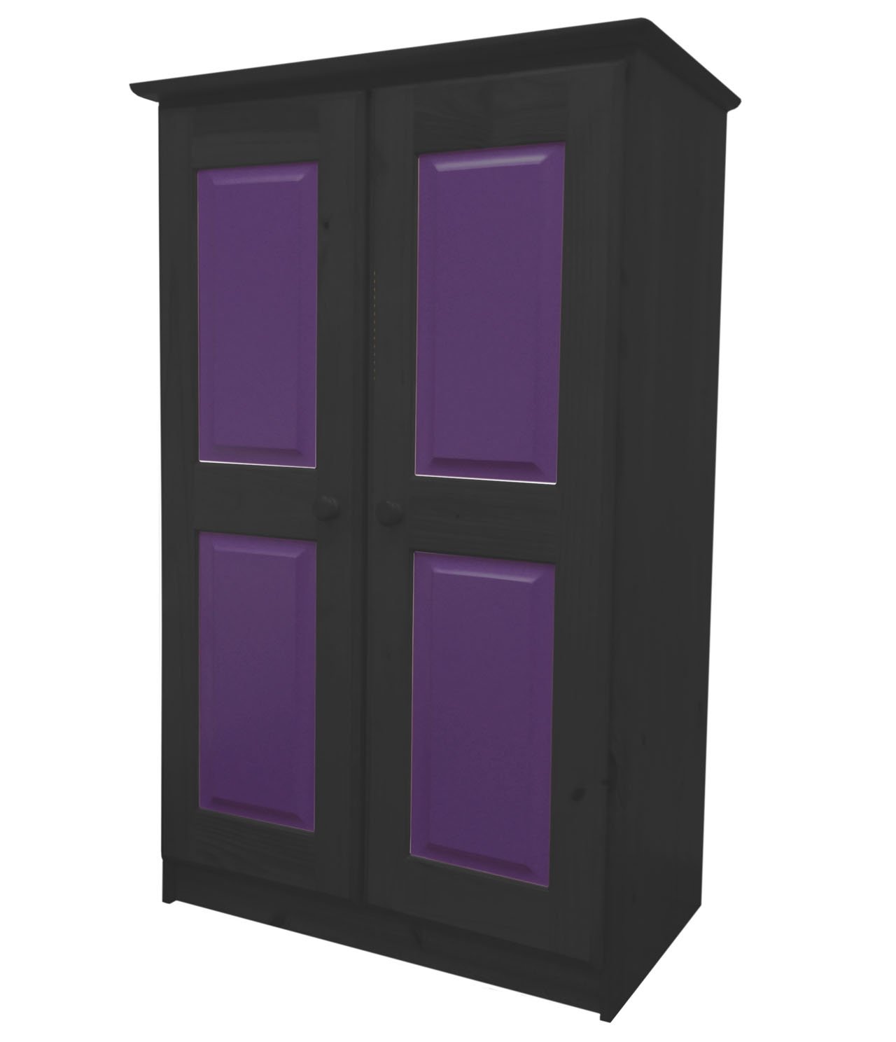 Design Vicenza Two Door Tall Boy Robe Childrens Short Wardrobe In