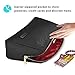 ProCase Cosmetic Makeup Bag, Handy Purse Makeup Pouch Clutch Organizer Travel Storage Bag for Women Skincare Facial Cleanser and Beauty Stuff -Small, Black