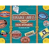 Golden Age of Transport Luggage Labels: 20 Vintage Luggage Label Stickers (Travel Stickers ...