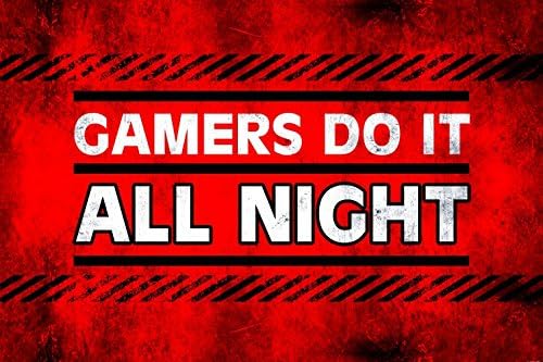 1art1 Gaming Gamers Do It All Night Selbstklebende Fototapete Poster Tapete 180 X 120 Cm Amazon De Kuche Haushalt