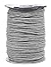 Mandala Crafts 1.5mm 109 Yards Silver Cotton Waxed Cord for Jewelry Making Bracelet Cord Waxed String - Beading String Thread Jewelry Cords for Necklaces String