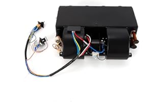 TdiriNar 12V Universal Under Dash A/C Evaporator Heater,Electronic Thermostat 4 Max Airflow 3-Speed Adjustable High Efficiency Evaporator Kit and Heater Kit Evaporator for Cars, Trucks