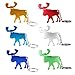 SWATOM Moose Keychain Bottle Opener Beer Opener Tool Key Tag Chain Ring Accessories