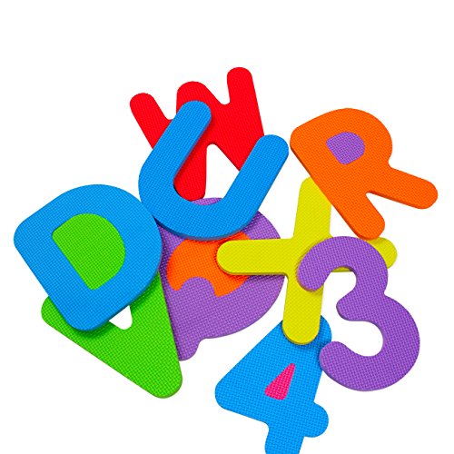 Assemblemat® 36 piece Soft Numbers and Alphabet Play Mats with edging