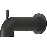 Olympia Faucets OP-640063 Extended Combo Diverter Tub Spout (Matte Black)