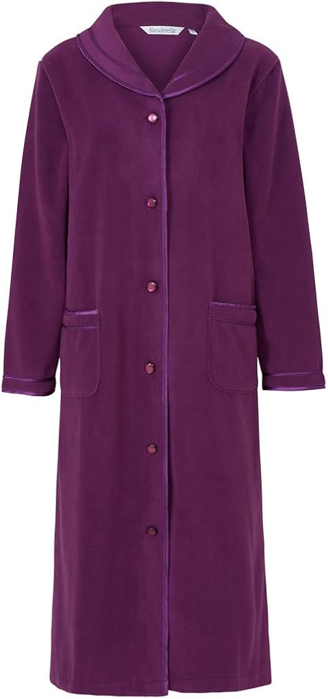 Slenderella HC6321 Women's Purple Dressing Gown House Coat Robe HC6321 Med at Amazon Womenâs 
