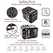 International Travel Power Plug Adapter: 3 USB Ports 33W, 8A Universal Outlet Charger with AC Plug, Small Multi Function Adaptor with 18W PD Smart Charging for Phone, Tablet, Laptop - EU, UK, AUS, USA