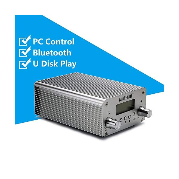 Transmisor Fm 15w Estereo USB Bluetooth PC Control - Imagen 3