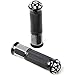 Krator Silver Motorcycle Handle Bar Ends Hand Grips 7/8