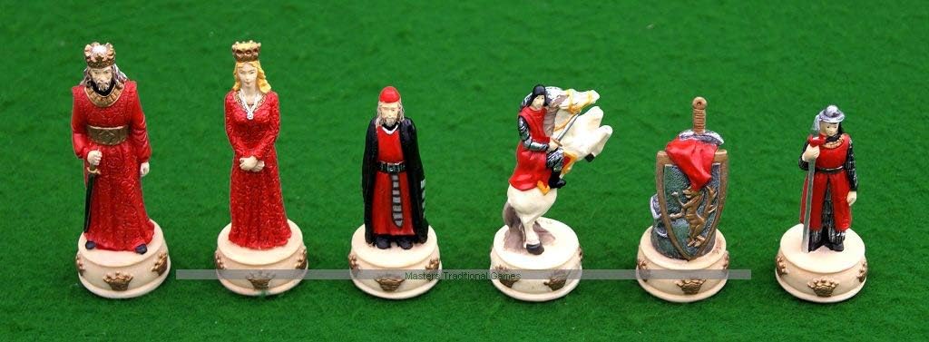 ItalfamaEngland vs Scotland Chess Pieces - Resin, Hand-Painted