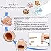 Open Toe Tubes Fabric Gel Lined Sleeve Toe Protectors for to Prevent Corns, Calluses and Blisters While Softening and Soothing The Skin,Relief Toe Pressure Pain (5 Pcs)