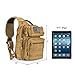 Tactical Sling Bag Pack, Military Shoulder Sling Backpack with 4 Tactical D-Ring Clips (Coyote)