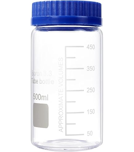 Amazon.com: Pastein 3 Pack 1000 mL Wide Mouth Graduated Round