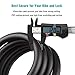 Titanker Bike Lock, Bike Lock Cable 6 Feet Coiled Secure Bicycle Locks with Keys Scooter Locks Bicycle Locker 1/2 Inch Thick Heavy Duty Anti Theft Bike Cable Lock with Mounting Bracket