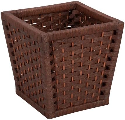 Household Essentials ML-7031 Paper Rope Wicker Waste Basket