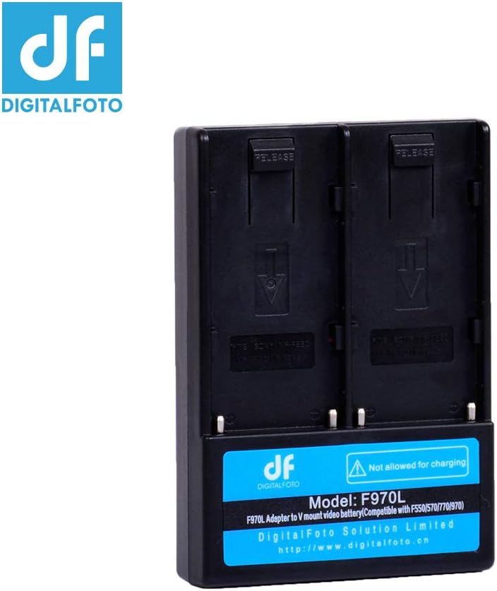 DF DIGITALFOTO F970L F550 F570 F770 F970 Battery Adapter converter to V Mount Battery V Lock plate for Video Camera Studio Lighting