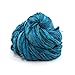 Darn Good Yarn Sari Silk Ribbon Yarn, Beautiful Handmade Recycled Vintage Sari Ribbon, 50 Yards, Teals Galore, 100 Grams, 1 Skein