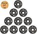 1/2 inch Flange Black Malleable Iron Floor Pipe Fittings for Industrial Pipe Furniture & DIY Décor [ Pack of 10]