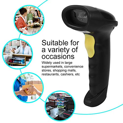 image for fosa Wireless Barcode Scanner Bluetooth Barcode Scanner 2D QR Code Sca