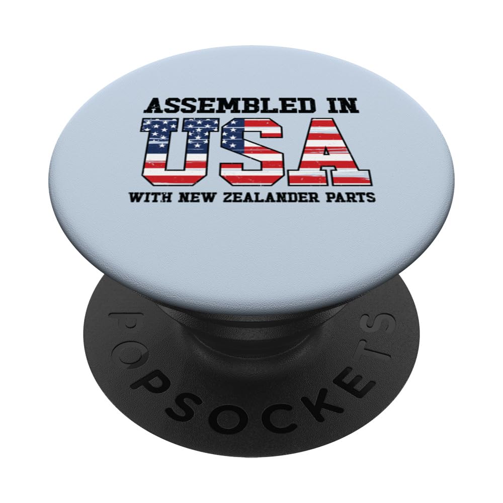 New Zealander American Patriot USA Grown New Zealand US Flag PopSockets Swappable PopGrip