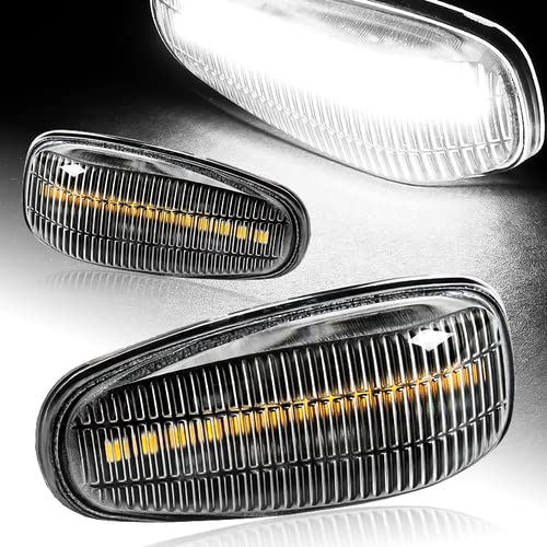HK5 Pair Clear Lens Turn Signal Side Marker Light
