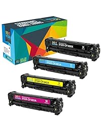 Do it Wiser - Cartucho de tóner compatible para HP 312A CF380A 312X CF380X CF381A CF382A CF383A para HP Color Laserjet Pro MFP M476dn M476 M476nw M476dw (color negro, cian, magenta, amarillo, 4 unidades)
