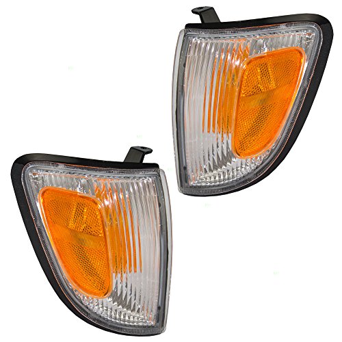 Driver and Passenger Park Signal Side Marker Lights Lamps Replacement for Toyota Pickup Truck 81620-04050 81610-04050