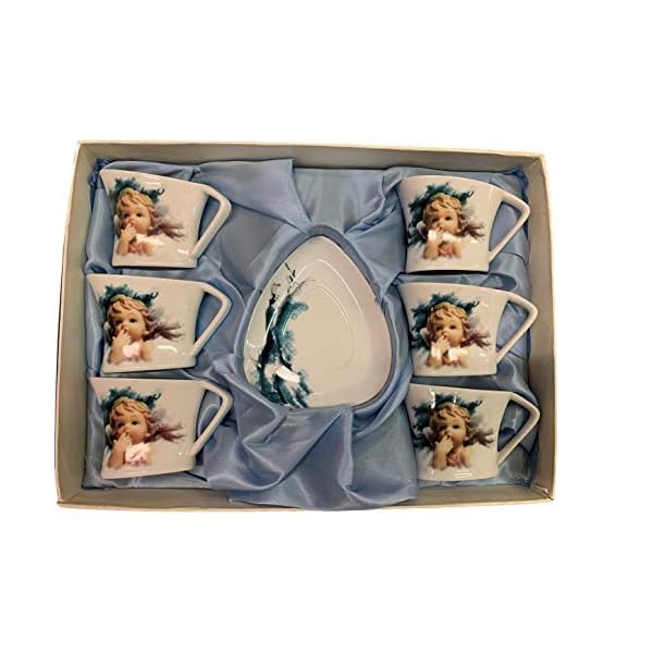 NAVEL 6er Set Espressotassen Porzellan Kaffeeservice Angeli – Bild 4