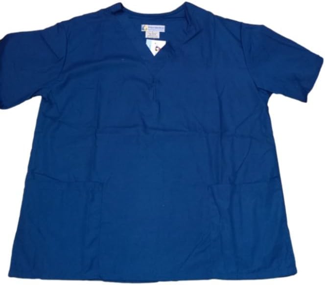Prism Medical Men's 2 Pocket Scrub Top 7XL Caribbean Blue