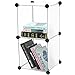C&AHOME Cube Storage, 2-Cube Organizer Unit, Plastic Closet Storage Shelf, DIY Bookshelf, Modular Bookcase, Cabinet Ideal for Bedroom, Living Room, Office, 12.4