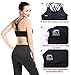YIANNA Womens Sports Bra High Impact Cross Back Padded Wireless Workout Activewear Running Yoga Bra