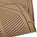 BDK Heavy Duty Rubber Floor Mats - Universal for Car Truck SUV - Full 3pc Set in Beige