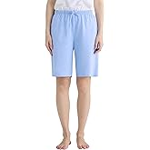 Latuza Women's Cotton Pajama Shorts Soft Bermuda Sleep Shorts