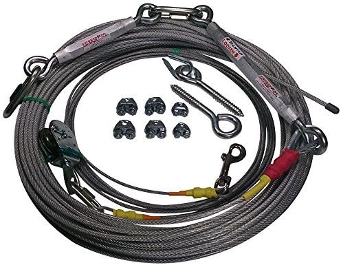 freedom aerial dog run cable