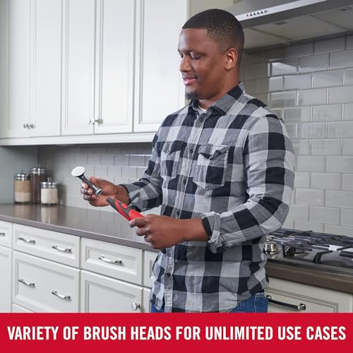 Rubbermaid Reveal Power Scrubber with MultiPurpose & Grout Head