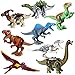 Kolobok Dinosaur Toys Park - Dino World Mini Puzzle - Jurassic Action Figures Set Predator vs Herbivore 8pcs Game Pack