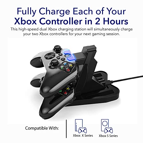 Charging Dock Stations Dual Xbox Controller Charger Vertical Stand