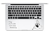Alice Quote Alice's Adventures In Wonderland Trackpad Keyboard Decal Apple Macbook Vinyl Decal Sticker Apple Mac Air Pro Laptop Sticker