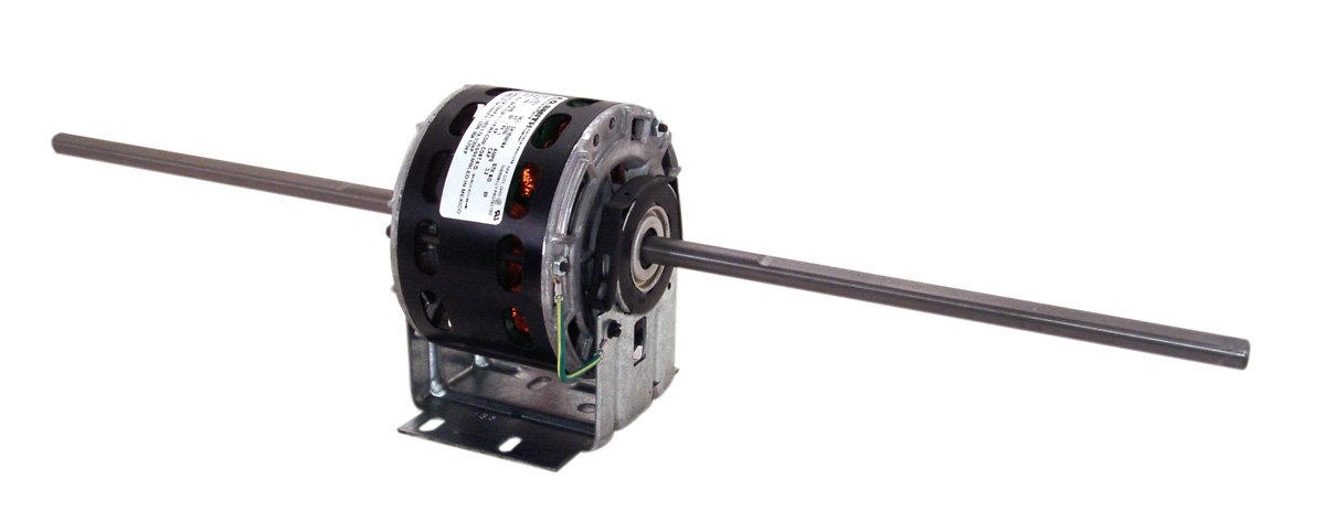 A.O. Smith 93V1 5.0-Inch 1/10 HP, Open Enclosure, Double Shaft, 10 by 3/8 by 10 Shaft, Sleeve Bearing General Purpose Shaded Pole Motor