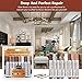 Argomax Floor and Furniture Markers Touch Up Repair System Kit Cover Wood Scratch Touch Up Filler Restorer of Wooden Table, Door, Cabinet, Veneer Maple Used for Any Wood (8 Color)