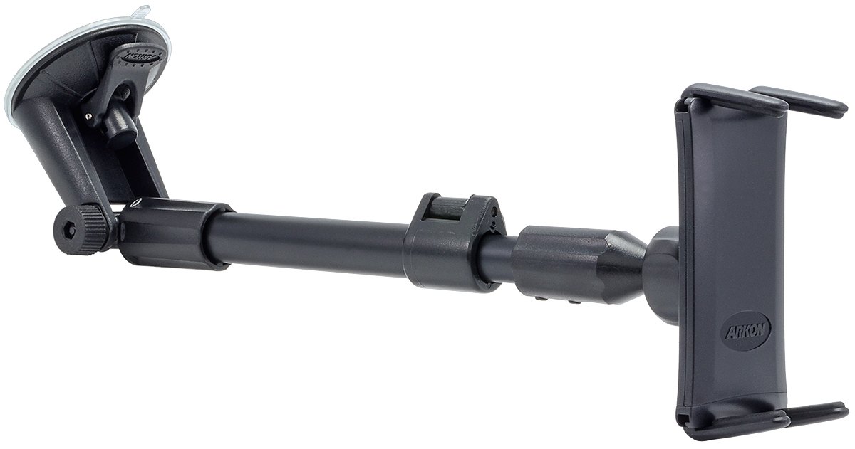 Arkon Phone and Midsize Tablet Windshield Mount for iPad mini iPhone X 8 7 6S Plus 8 7 6S Note 8 Retail Black