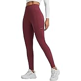 baleaf Women's Fleece Lined Leggings Thermal Winter Warm Pants High Waisted Cold Weather Tights with Cross Pockets