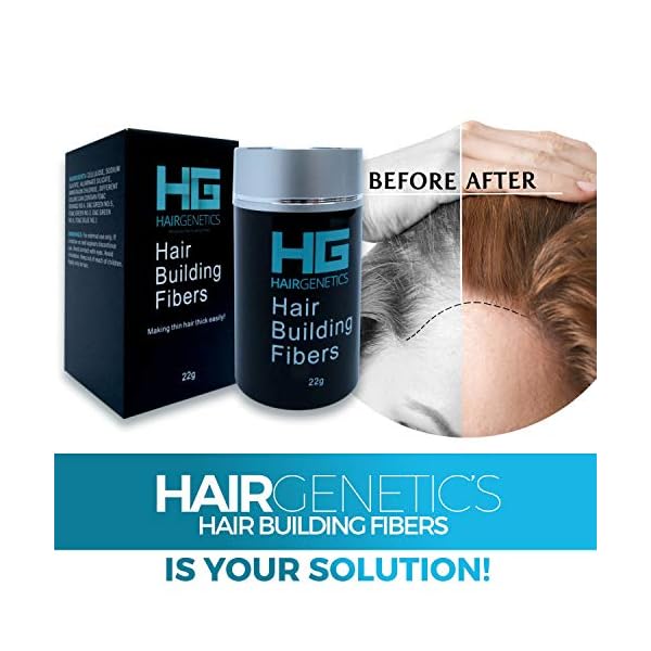 Hair Genetics Advanced Keratin Hair Building Fibres (Dark Brown 22g)