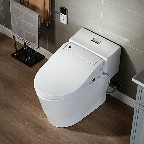 WOODBRIDGE White Luxury, Elongated One Piece Advanced Bidet, Smart
