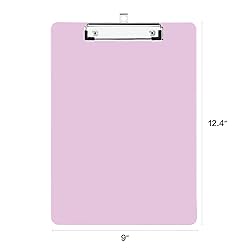 Deli Plastic Clipboard, Clipboards with Low Profile