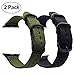 For Apple Watch Band,ViCRiOR 42mm Woven Nylon NATO iWatch Band Replacement Strap with Adapters for Apple Watch 42mm Series 3, Series 2 and Series 1, (Army Green + Black)