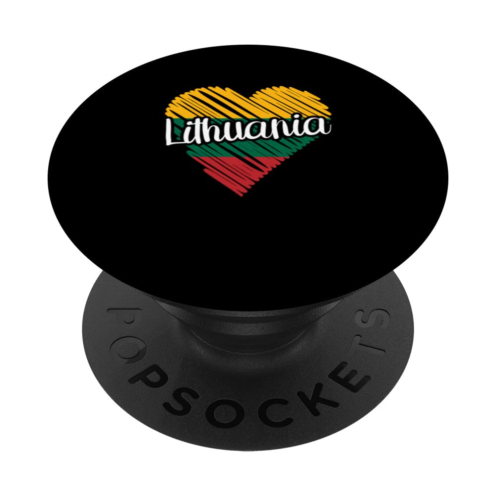 Lithuania For Men Lithuanian Heart Flag for Women Lithuania PopSockets Swappable PopGrip